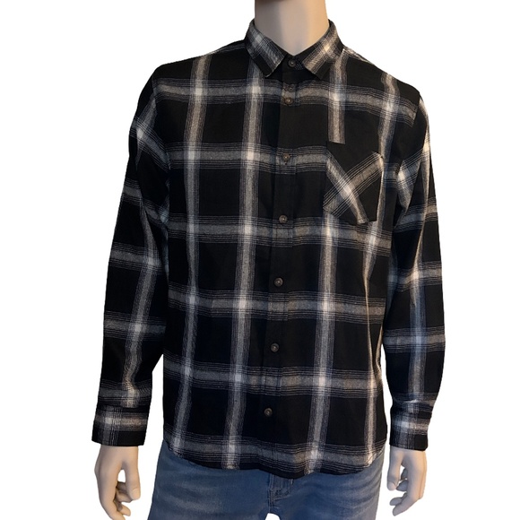 Jachs New York Shirt Recycled Flannel Plaid Tartan Cotton Blend Save the World - Picture 2 of 13